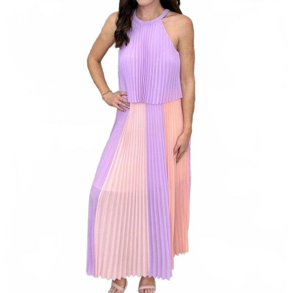 SKIES ARE BLUE Dresses & Skirts - NEW SKIES ARE BLUE sherbert breeze maxi dress in lavender/coral